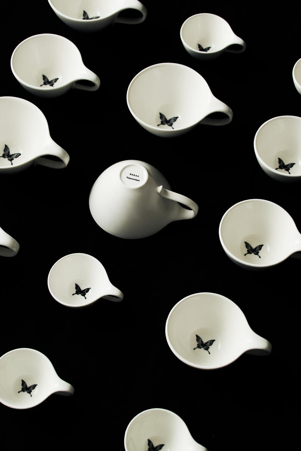 x Tomorrowland Unity cappuccinokop, Butterfly - Ø11 cm